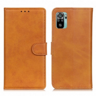 Flip Cover Xiaomi Redmi Note 10 / 10S Retro Mat Lædereffekt