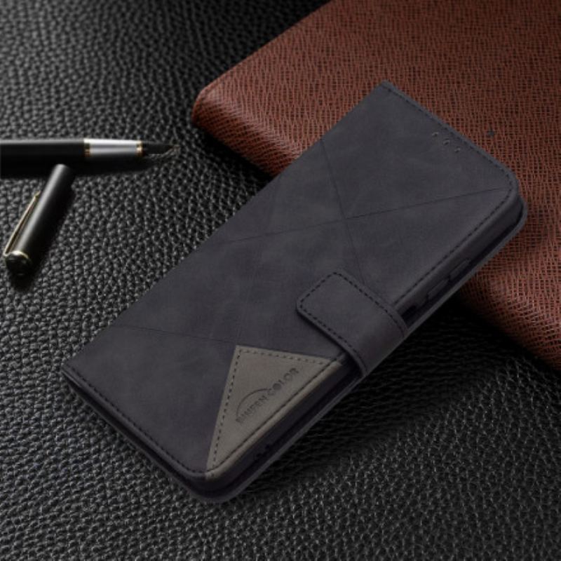 Flip Cover Xiaomi Redmi Note 10 / 10S Trekant Binfen Farve