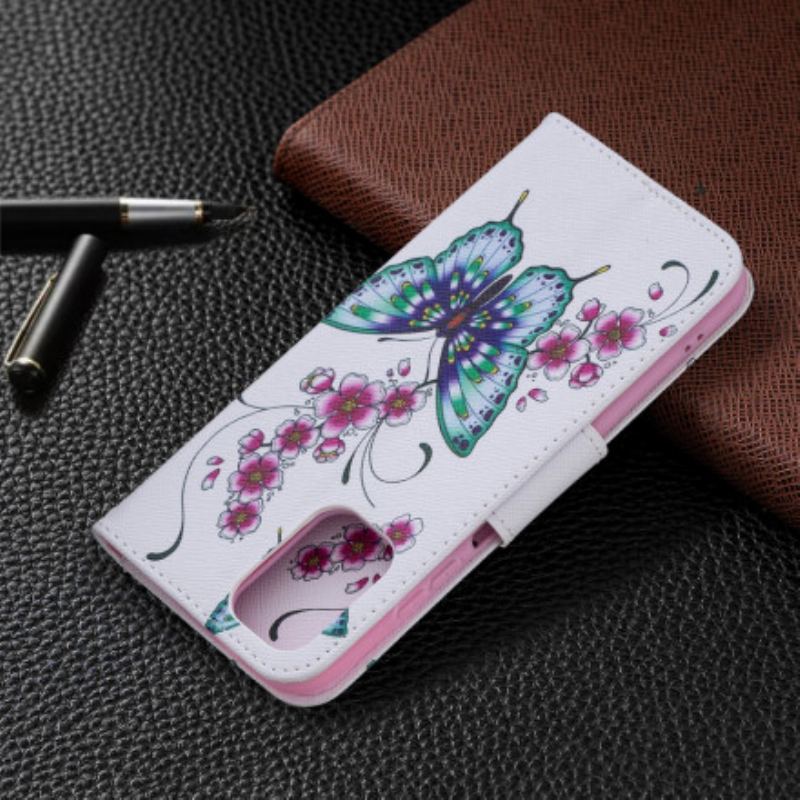 Flip Cover Xiaomi Redmi Note 10 / 10S Vidunderlige Sommerfugle