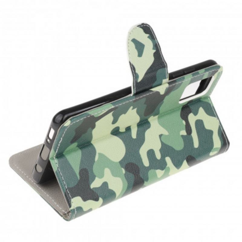 Læder Cover Xiaomi Redmi Note 10 / 10S Camouflage