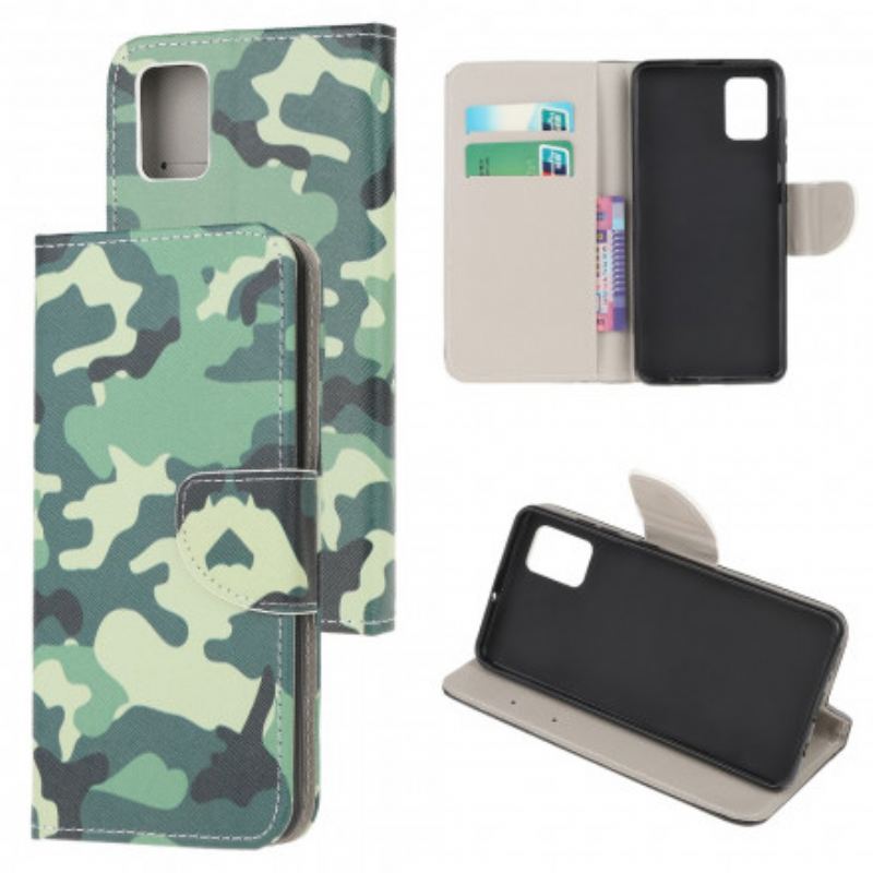 Læder Cover Xiaomi Redmi Note 10 / 10S Camouflage