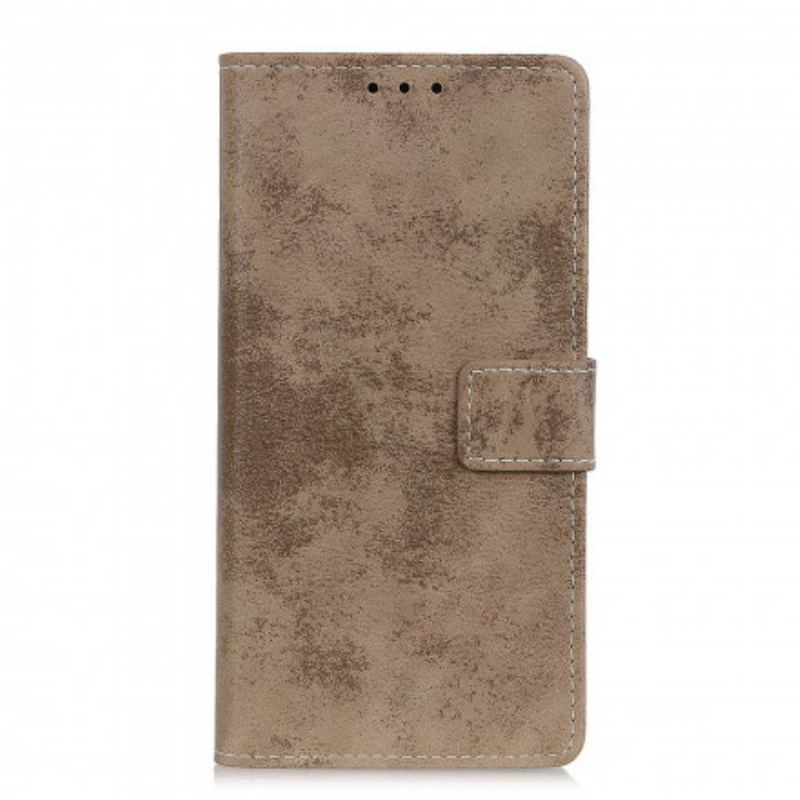 Læder Cover Xiaomi Redmi Note 10 / 10S Vintage Lædereffekt