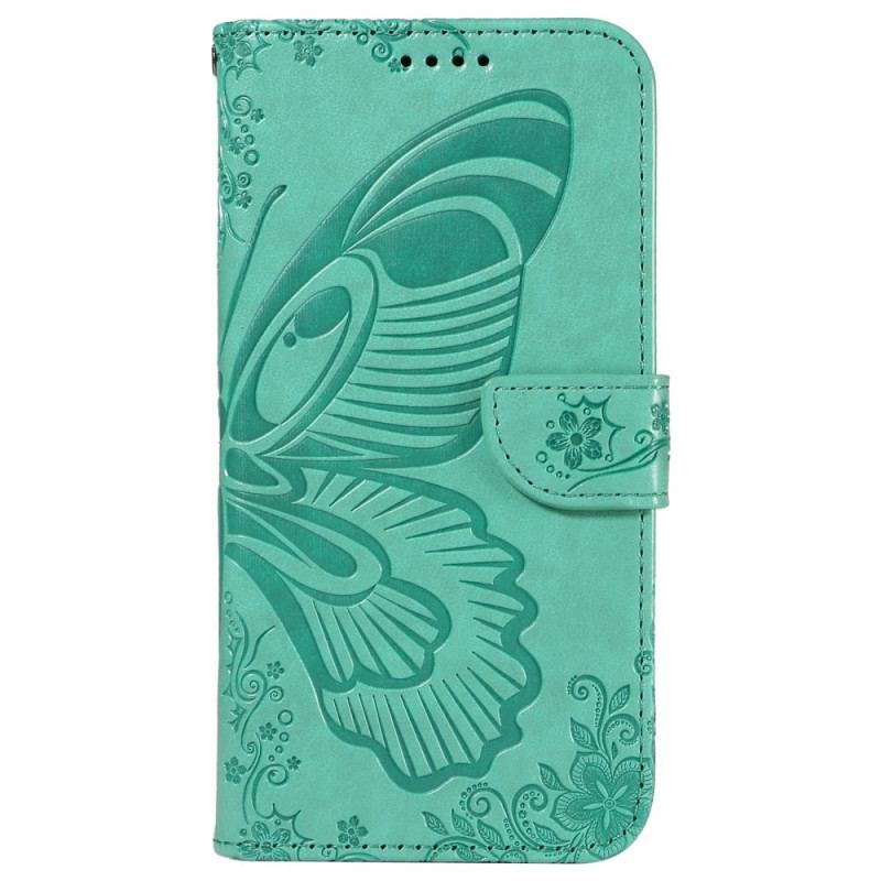 Flip Cover Til Motorola Edge 50 Ultra Sommerfugletryk