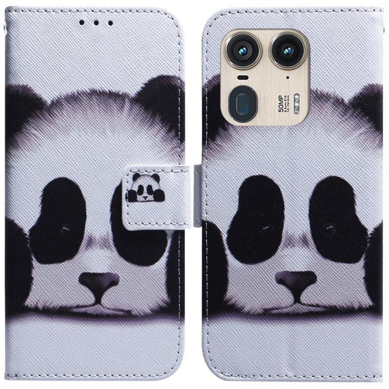 Læder Cover Motorola Edge 50 Ultra Panda