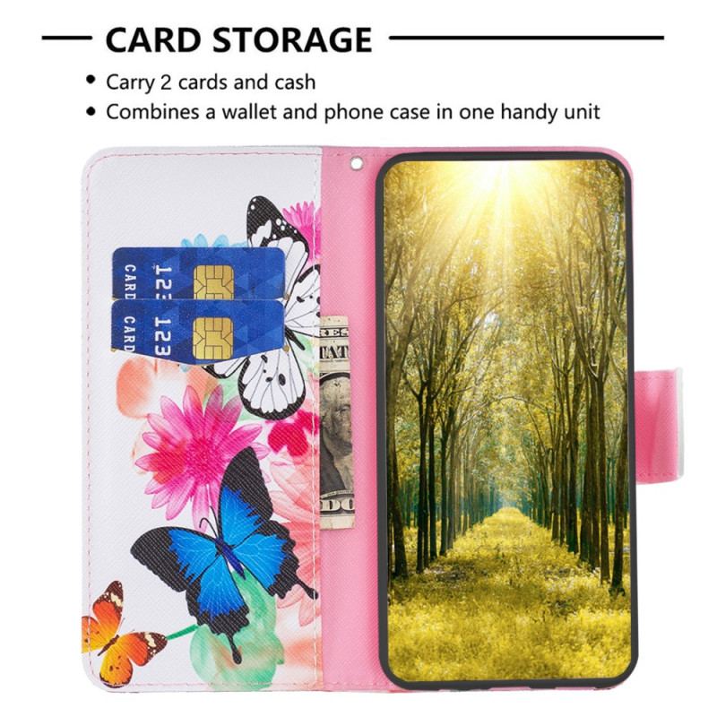 Flip Cover Oppo Reno 12 Pro 5g To Sommerfugle