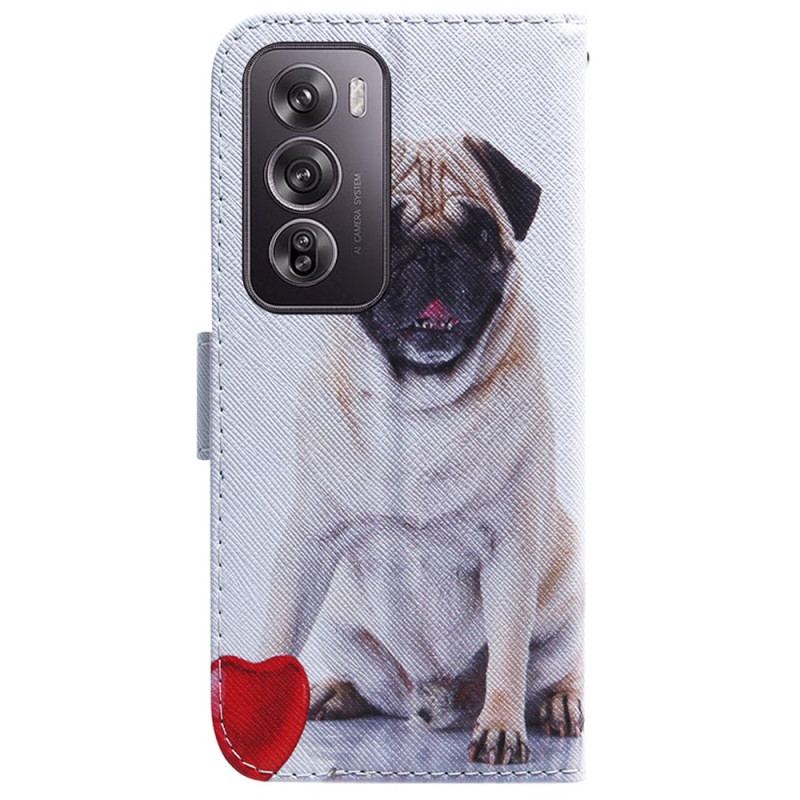 Flip Cover Til Oppo Reno 12 Pro 5g Mops Hund