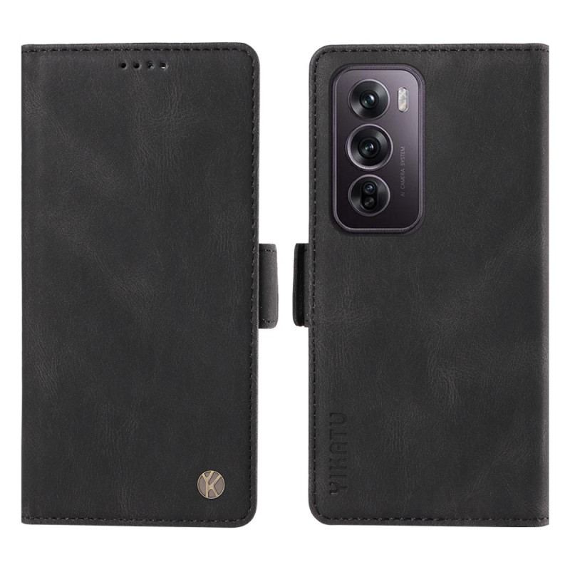 Flip Cover Til Oppo Reno 12 Pro 5g Yikatu Ruskindseffekt