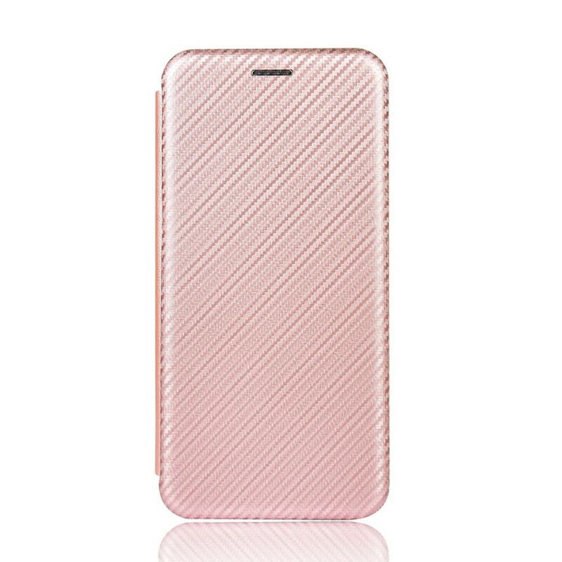 Cover Realme 7 Pro Flip Cover Farvet Carbon Silikone