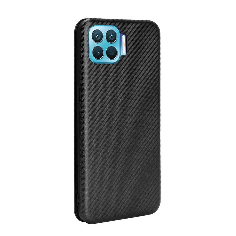 Cover Realme 7 Pro Flip Cover Farvet Carbon Silikone