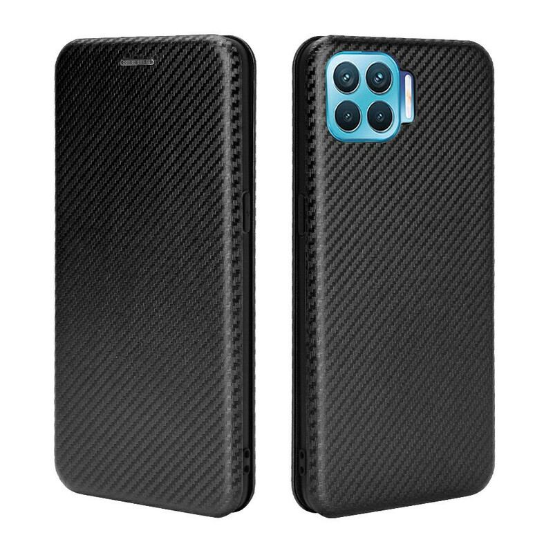 Cover Realme 7 Pro Flip Cover Farvet Carbon Silikone