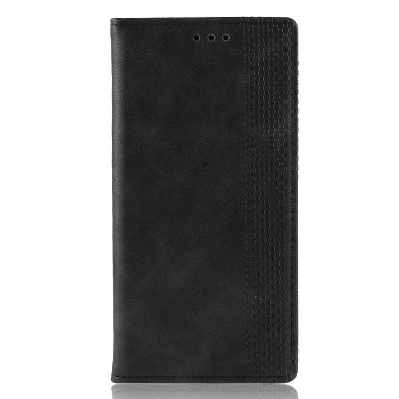 Cover Samsung Galaxy Note 10 Flip Cover Stiliseret Vintage Lædereffekt