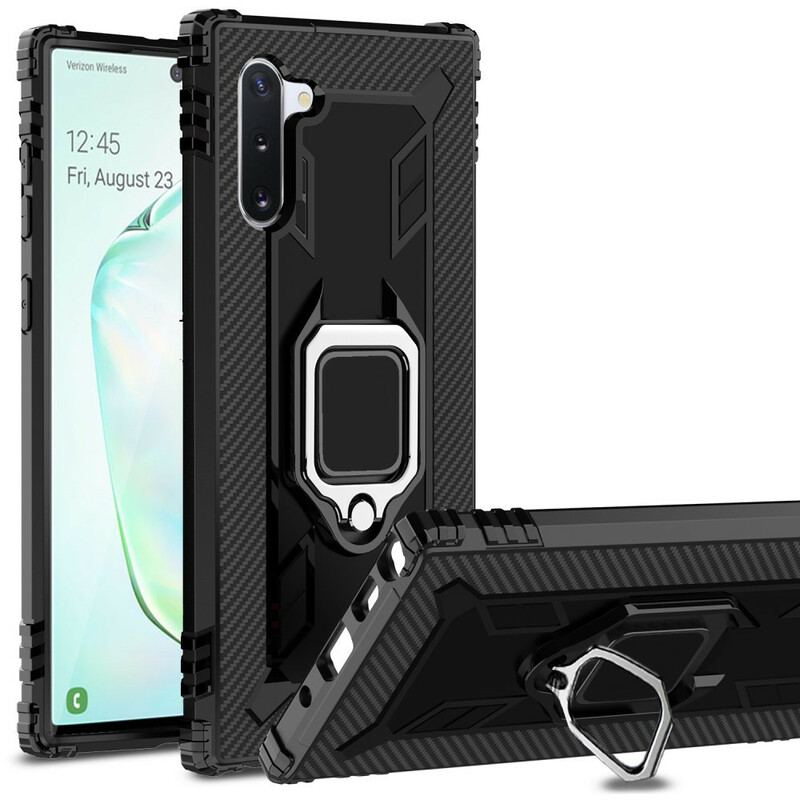 Cover Samsung Galaxy Note 10 Ring Og Kulfiber