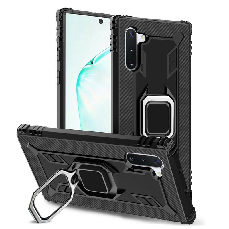 Cover Samsung Galaxy Note 10 Ring Og Kulfiber