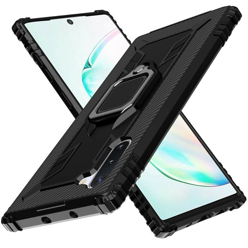 Cover Samsung Galaxy Note 10 Ring Og Kulfiber