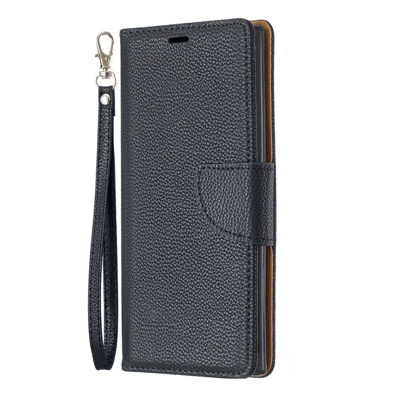 Flip Cover Samsung Galaxy Note 10 Læder Cover Litchi Rabat Oblique