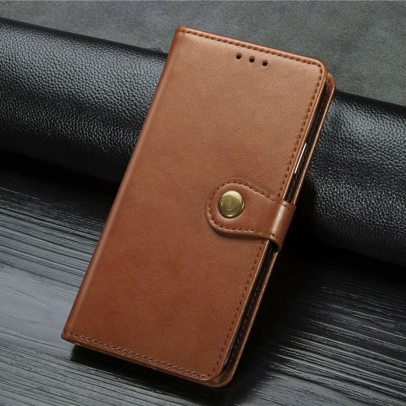 Flip Cover Samsung Galaxy Note 10 Med Snor Slank Strappy I Imiteret Læder