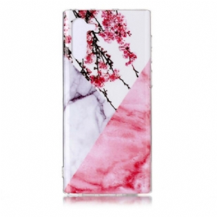 Mobilcover Samsung Galaxy Note 10 Fantastisk Blomstermarmor