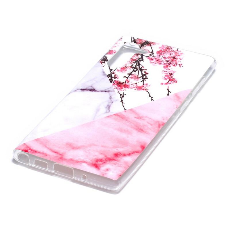 Mobilcover Samsung Galaxy Note 10 Fantastisk Blomstermarmor