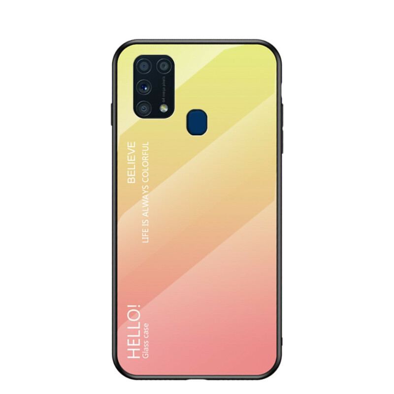 Cover Samsung Galaxy M31 Hærdet Glas Hej