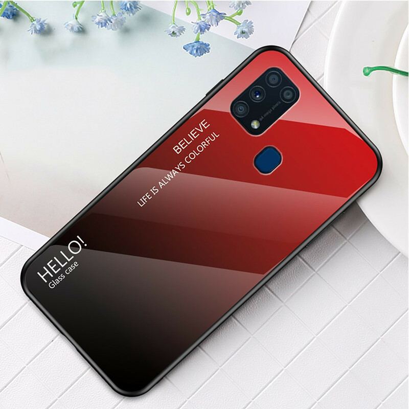 Cover Samsung Galaxy M31 Hærdet Glas Hej