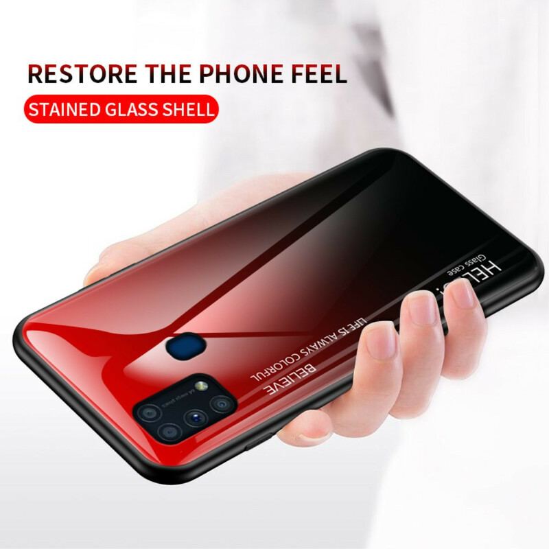 Cover Samsung Galaxy M31 Hærdet Glas Hej