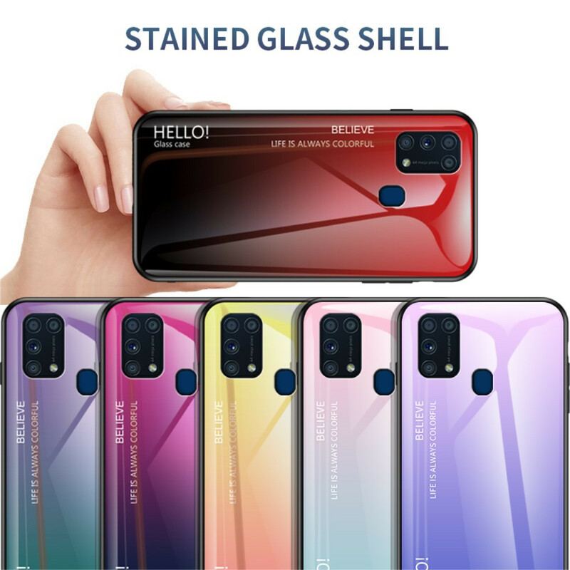 Cover Samsung Galaxy M31 Hærdet Glas Hej