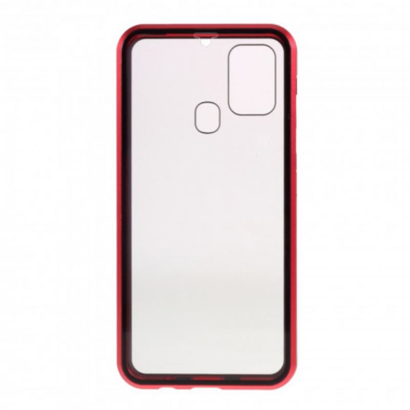 Cover Samsung Galaxy M31 Metalkanter Og Hærdet Glas