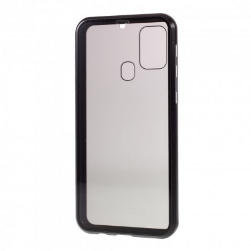 Cover Samsung Galaxy M31 Metalkanter Og Hærdet Glas