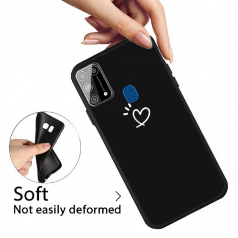 Cover Samsung Galaxy M31 Silikone Bankende Hjerte