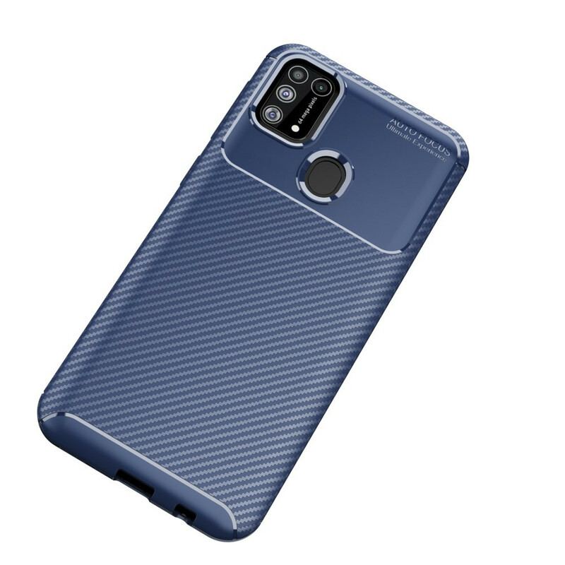 Mobilcover Samsung Galaxy M31 Fleksibel Kulfibertekstur