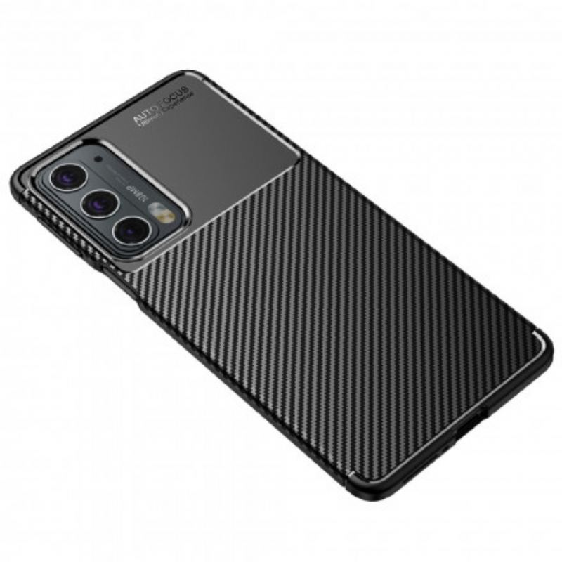 Cover Motorola Edge 20 Fleksibel Kulfibertekstur