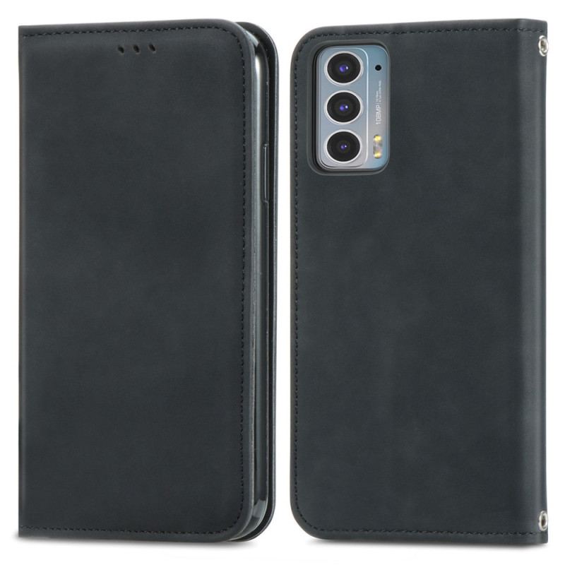 Cover Motorola Edge 20 Flip Cover Skin-touch Design