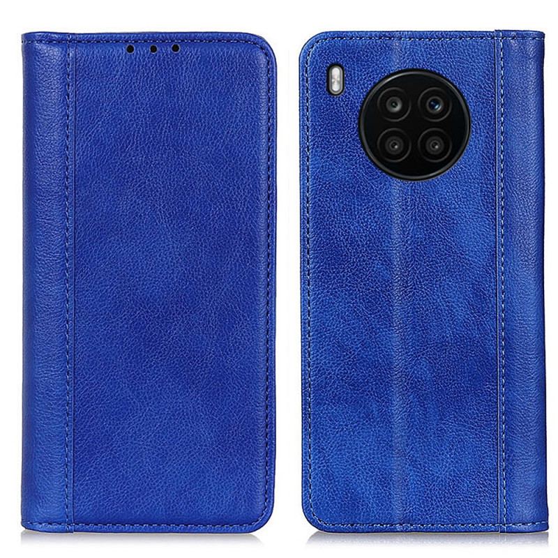 Cover Huawei Nova 8i Flip Cover Elegance Split Litchi Læder