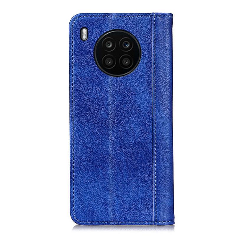 Cover Huawei Nova 8i Flip Cover Elegance Split Litchi Læder