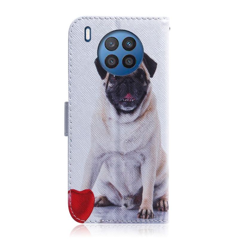 Flip Cover Huawei Nova 8i Mops Hund