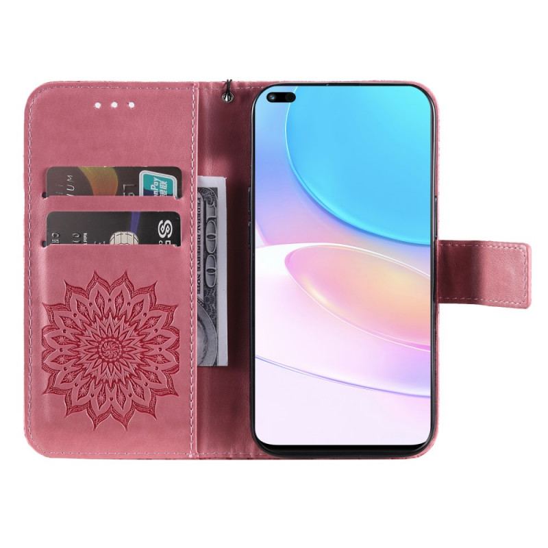 Flip Cover Huawei Nova 8i Solblomst