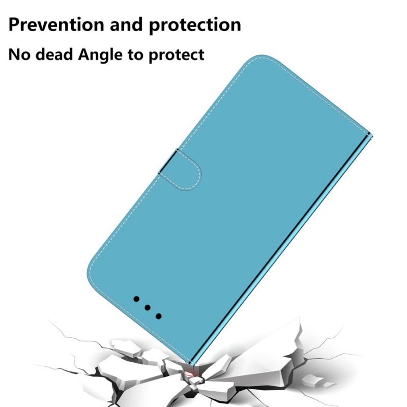 Flip Cover Huawei Nova 8i Spejlcover I Imiteret Læder