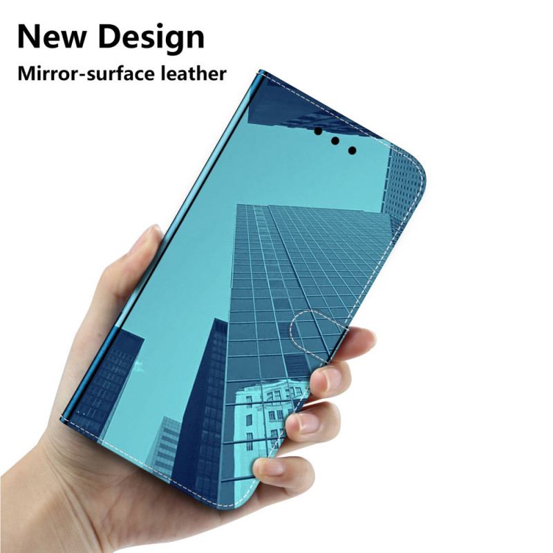 Flip Cover Huawei Nova 8i Spejlcover I Imiteret Læder