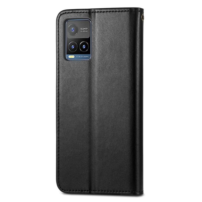 Flip Cover Vivo Y21s Nittespænde Og Rem