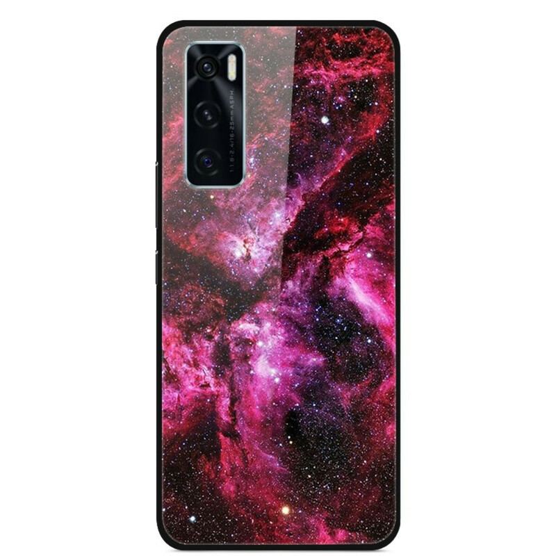 Cover Vivo Y70 Blomsterfe Af Hærdet Glas