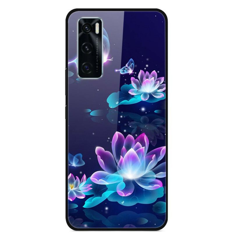 Cover Vivo Y70 Fancy Flowers Hærdet Glas