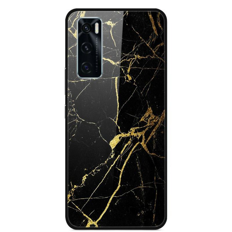 Cover Vivo Y70 Supreme Marmor Hærdet Glas