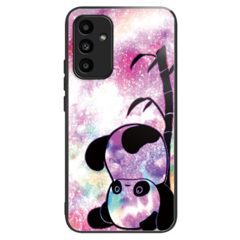 Cover Samsung Galaxy A15 5g Sødt Panda Hærdet Glas