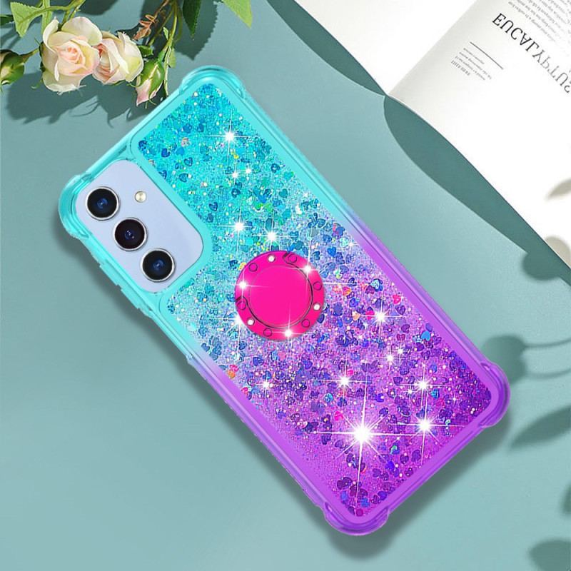 Cover Samsung Galaxy A15 5g Telefon Etui Glitter Gradient Support Ring