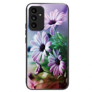 Cover Til Samsung Galaxy A15 5g Hærdet Glaskrysantemum