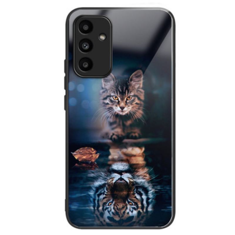 Cover Til Samsung Galaxy A15 5g Kat Og Tiger Hærdet Glas