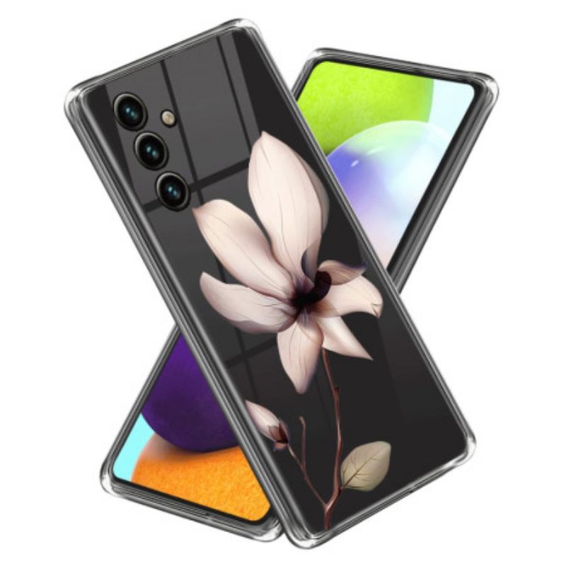 Cover Til Samsung Galaxy A15 5g Lyserød Blomst