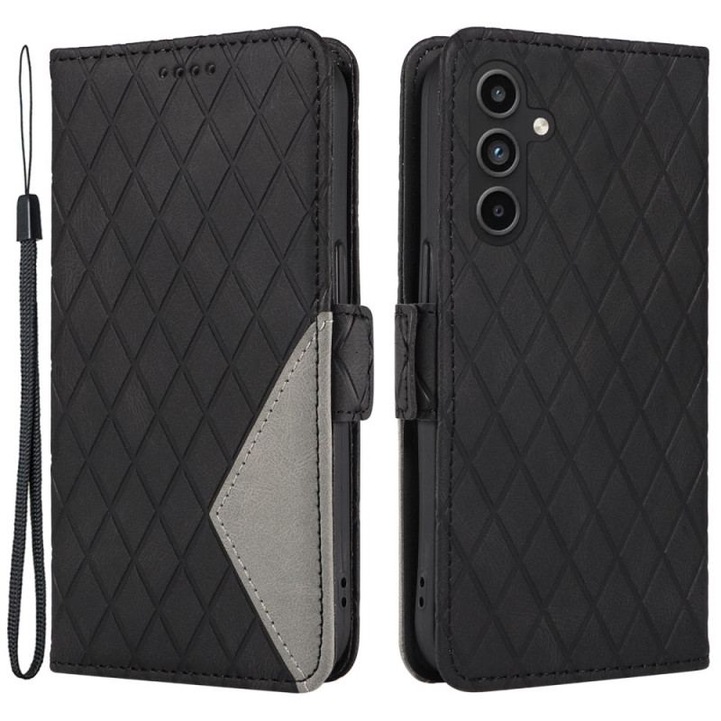 Flip Cover Samsung Galaxy A15 5g Dobbelt Diamantlås