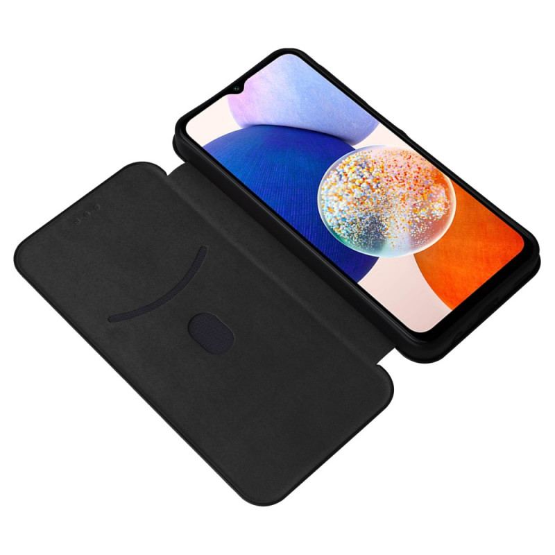 Flip Cover Samsung Galaxy A15 5g Klassisk Kulfiber