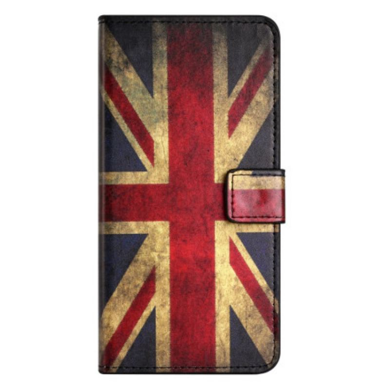 Flip Cover Samsung Galaxy A15 5g Vintage Engelsk Flag